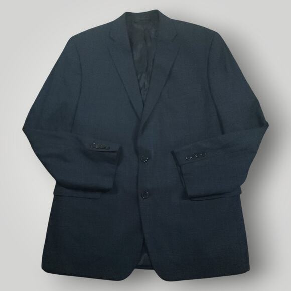 Lauren Ralph Lauren Blazer Sport Coat Mens 44L Performance Black Label Plaid - Picture 1 of 10